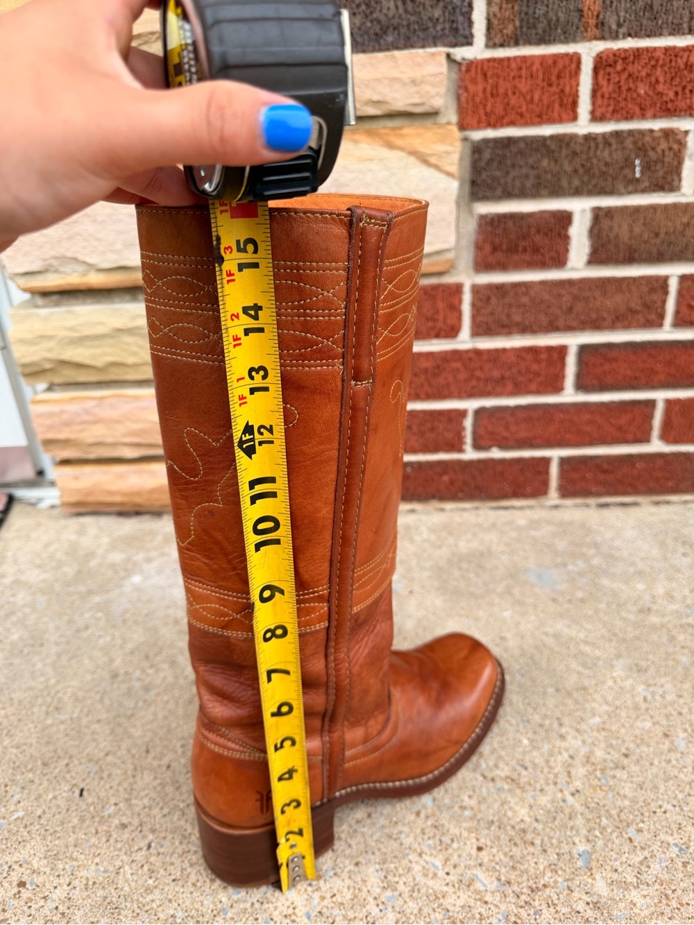 Vintage Frye Campus Stitching Horse Boots - Picture 7 of 8